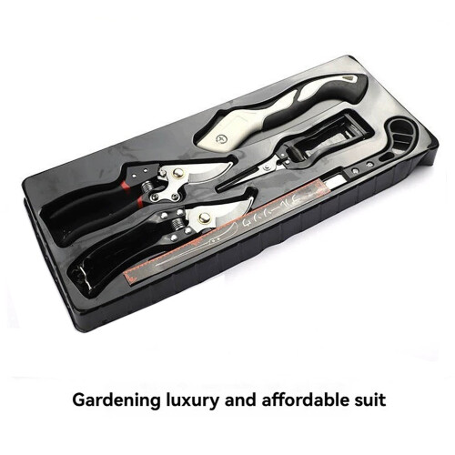 5 Piece Garden Tool Set with Pruning Shears and Folding Saw 1