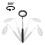 Fpxnb 4PCS Telescoping Inspection Mirror LED Lighted Inspection Mirror 5