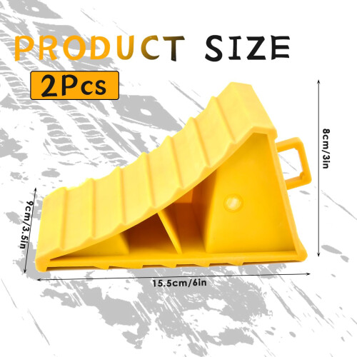 TMBMLPP 2 Pack Wheel Chocks, Caravan Wheel Chocks, Wheel Chocks With 1