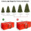 7.5 Ft Christmas Tree Storage Bag, Large Heavy Duty Artificial Tree Bag with 5