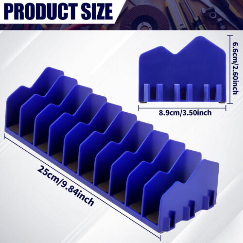 Plier Organizer Rack Plastic 10-Slot with Non-Slip Base 1