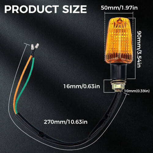 4Pcs Turn Signals Light Indicators Universal 12V Bulbs for Motorcycle 2