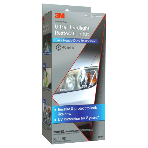 3M 3M Ultra Headlight Restoration Kit -39195 2