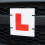 Sakura L Plates For Learner Drivers LP102 - Pair Self-Adhesive Or Tie On - Safe Visible Durable 3