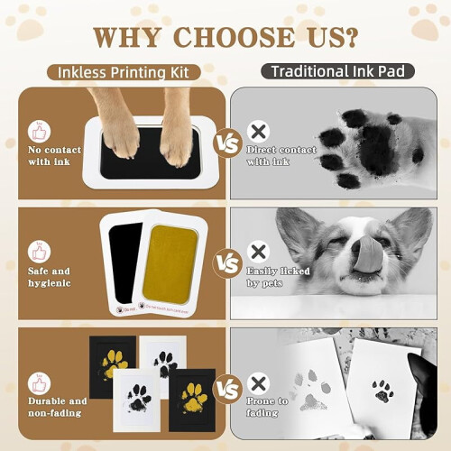 Κιτ μελανιού Paw Print Ink για σκύλους και γάτες 2