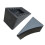 Tebery Solid Rubber Heavy Duty Wheel Chock - by 2