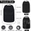 Qooloo Car Seat Protector, 2-Piece Organizer with 2 Pockets, Universal Back Protector for Dirt & Damage Prevention 2