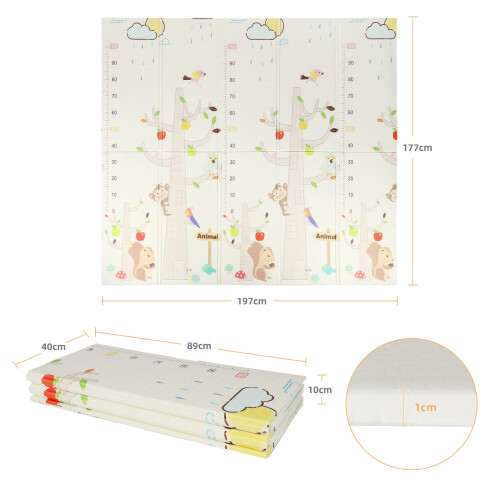 Dripex Dripex Baby Play Mat 1971771cm Foldable Foam Playmat for Floor Soft 2