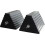 80681 2 Pack Solid Rubber Heavy Duty Wheel Chock with Eyebolt,1 Pair 3