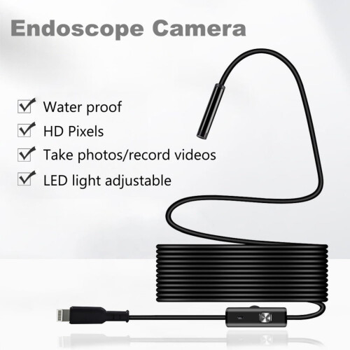 Snake Inspection Borescope,Inspection Camera With Light,Type C 2