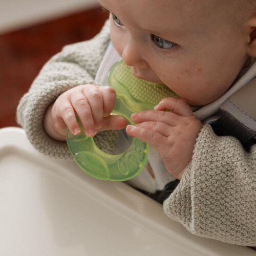 Nuby Nuby 3-Step Teething Set - Set of 3 Baby Teethers | Textured Surfaces | Refriger 1