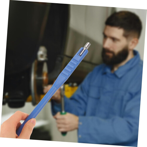 CUWERFO Tyre Valve Tool, Tyre Valve Stem Puller Tool, Scratch Tyre Valve Installation Tool, for Car Bicycle(Blue) 2