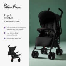 Silver Cross Pop 2 Pushchair Footmuff Foldable Travel Stroller Bug