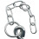 AB Tools 2pk Round Cotter Pin & Chain 10mm by 110mm Trailer Tipper Tailgate Tailboard 3