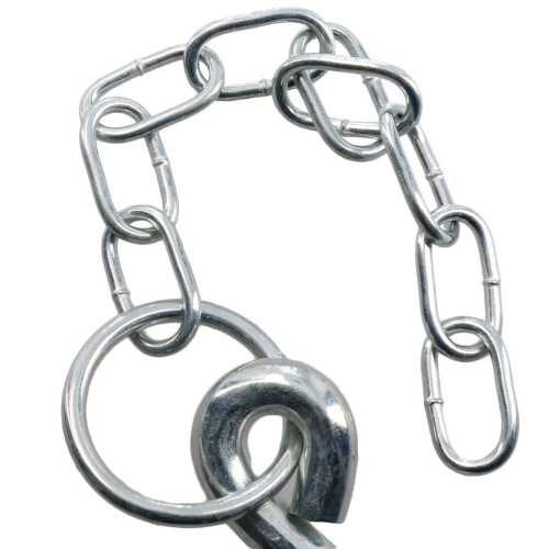 AB Tools 2pk Round Cotter Pin & Chain 10mm by 110mm Trailer Tipper Tailgate Tailboard 2