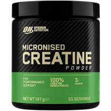 Optimum Nutrition Micronised Creatine Powder 187 g – 100% Pure Creatine Monohydrate (Unflavoured)