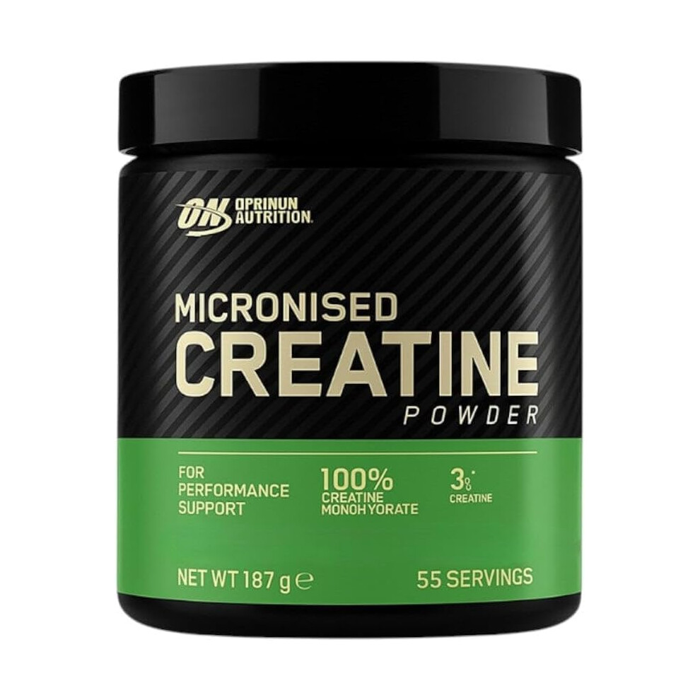 Optimum Nutrition Micronised Creatine Powder 187 G – 100% Pure Creatine Monohydrate (Unflavoured)