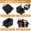 DHSWNNG Car Organiser, Boot Storage Organiser 31x25x25cm Foldable 3