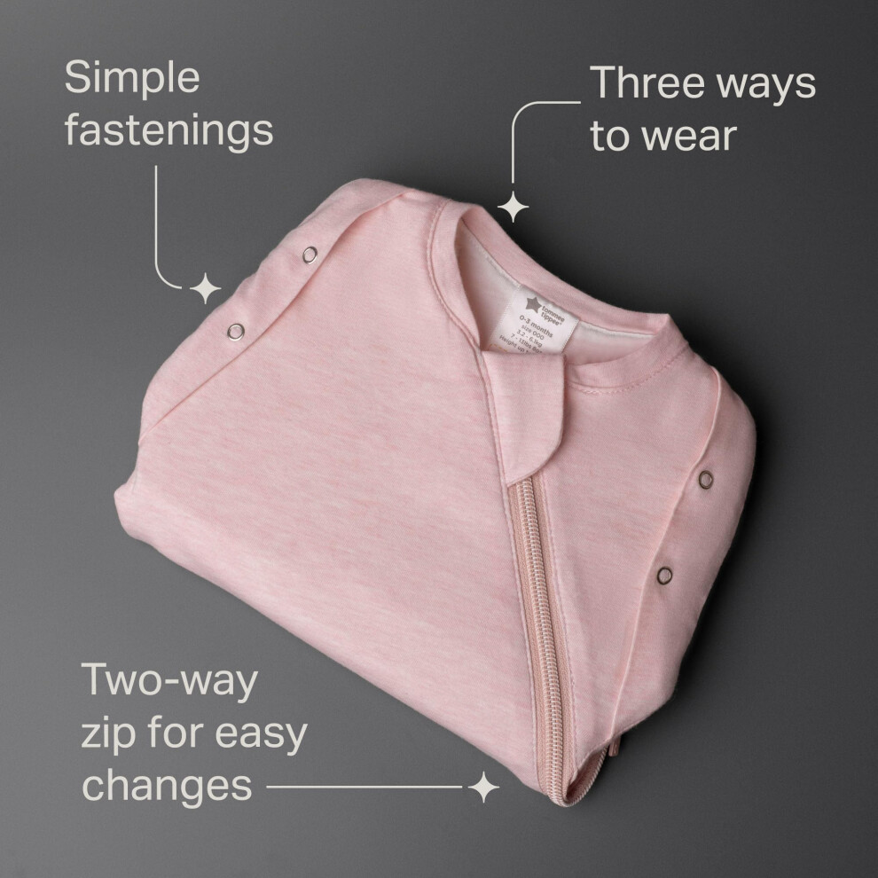 Tommee Tippee Swaddle Bag For Newborns 03M 10 Tog For 2024C Blush Sle