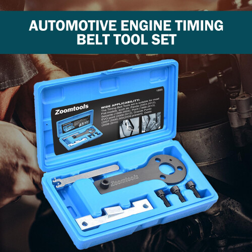 Zoomtools Engine Timing Locking Tool Set Compatible With Fiat 500/ Punto Evo/Panda/Engine 1.1 1.2 1.4 Litre 8v 1