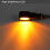 evermotor Mini 12V Motorcycle LED Indicators E24 E-mark Rectangle Motorcycle Indicator IP67 Waterproof (4 Packs) 3