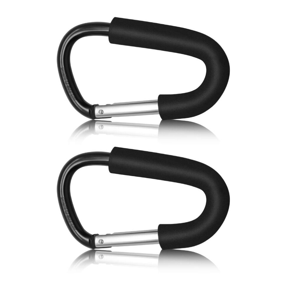 Beilan 2Pack Large Buggy Clips Pram Clips For Pram D Shape Carabiner
