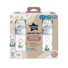 Tommee Tippee Closer to Nature Baby Bottles Slow Flow BreastLike Teat