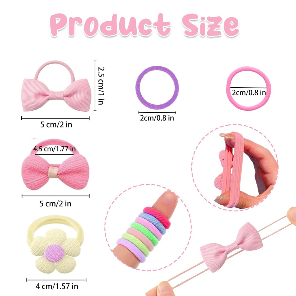 Photos - Hair Product 248 Pcs baby hair bands Colorful Elastic Hair Bobbles Baby Girls Hair