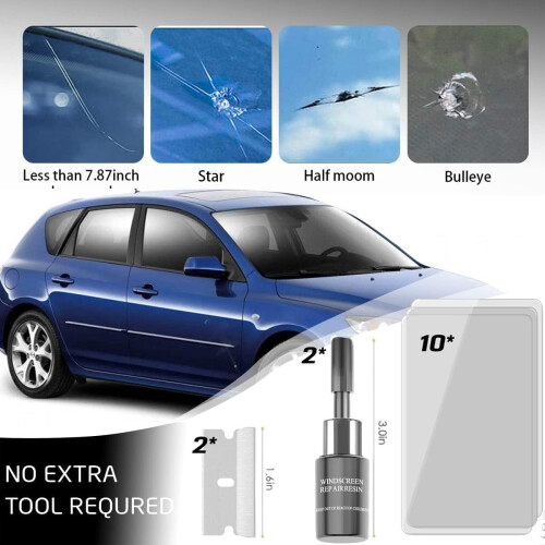 Windshield Repair Kit with Nano Glass Fluid 1 Set 1