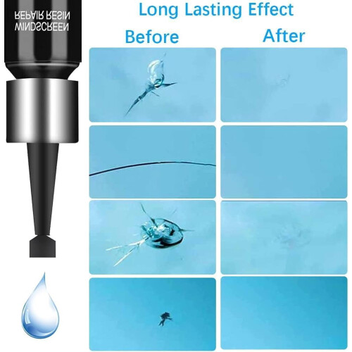 Windshield Repair Kit with Nano Glass Fluid 1 Set 2