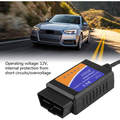 Câble de diagnostic OBD2 avec connecteur USB 1