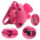 BTSKY Baby Butterfly Backpack with Walking Harness Pink 4