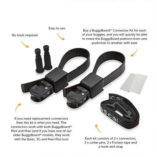 Lascal BuggyBoard Universal Connector Kit for Mini, Maxi & Maxi Plus, 1