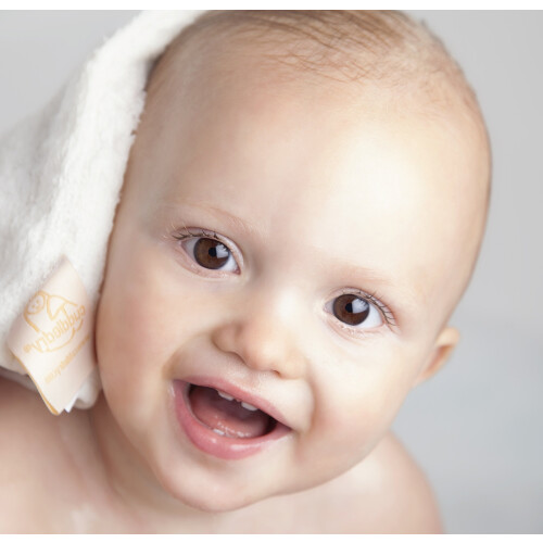 Cuddledry WCS01 Supersoft Baby Friendly Bamboo Washcloth, Natural White 1