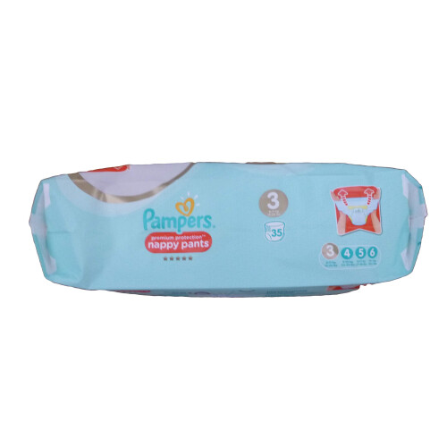 Pampers Pampers Premium Protection Pants Size 3, 35 Nappy Pants, Soft 2
