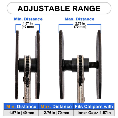 Spurtar Brake Caliper Press Tool 4 in 1 Universal Disc Brake Caliper Compre 2