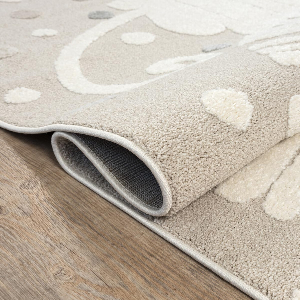 The Carpet Jungle Kids - Rug For Children’s Room, Kids’ Rug, 3D Effect, Easy To Care For, Durable, Lion, 200 X 290 Cm