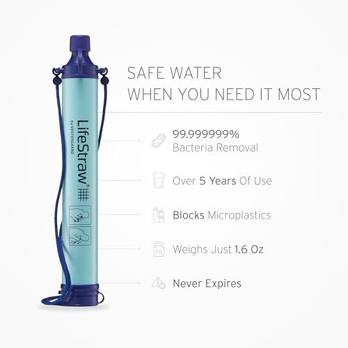 LifeStraw Personal Water Filter, Blue, 1pc 2