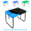 Kovshuiwe Play Tray Activity Table Cover 96x64x10cm - Black - 2