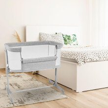 Next to me Crib 3 in 1 Bedside Cots for Babies Baby Bassinet with Br