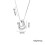 Bubble Letter Necklace Silver Gold Initial Pendant 2