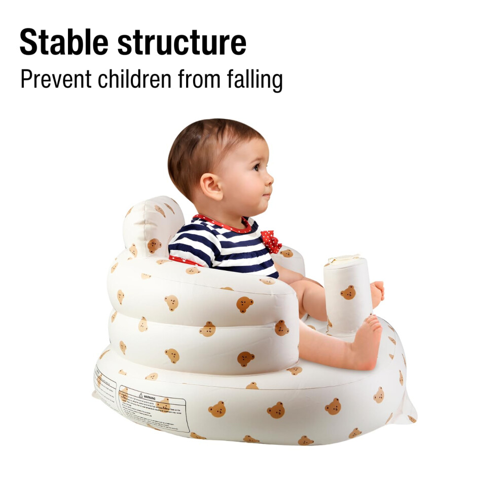 Pandaear Inflatable Baby Seat For 3 Months Inflatable Infant Chair Tod