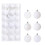 Christmas Ornaments Set Shiny Mercury Glass 36PC 3cm 4