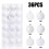 Christmas Ornaments Set Shiny Mercury Glass 36PC 3cm 5