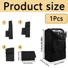 RJFUJP Stroller Bag for Airplane Large Capacity Pram Travel Bag Durabl