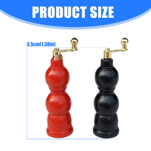 2PCS Modern Miniature Grinder Model Figurine for 1/12 Scale Doll 2