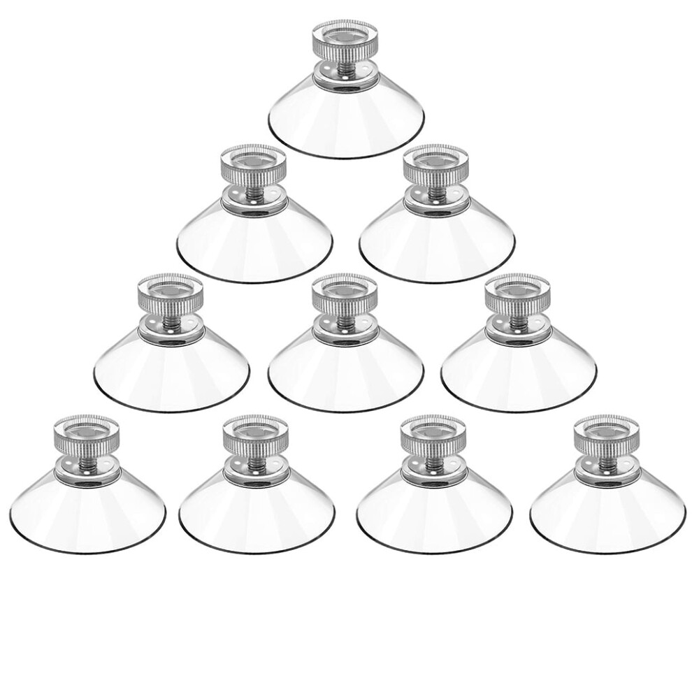 4 Or 10 Pcs Transparent Suction Cups, 40 Mm, Pvc & 9104899456649