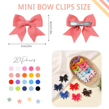 40 PCS 2 inch Baby Girls Hair Bows Alligator Clips Grosgrain Ribbon Bo
