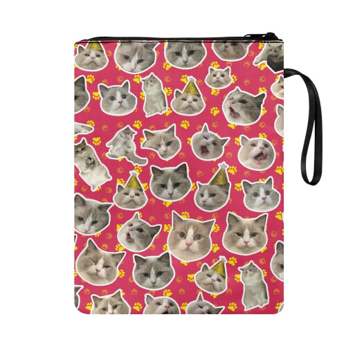 Polyester Zip Book Cover Sleeve – 300D/210T, Decorative 1