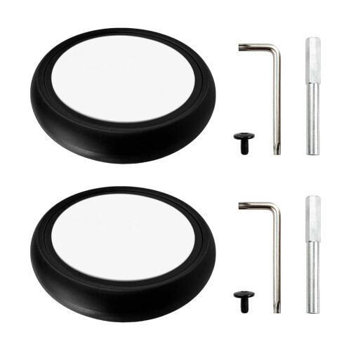 Flylin Baby Stroller Wheel 1Pair, Rubber Back Wheel 2